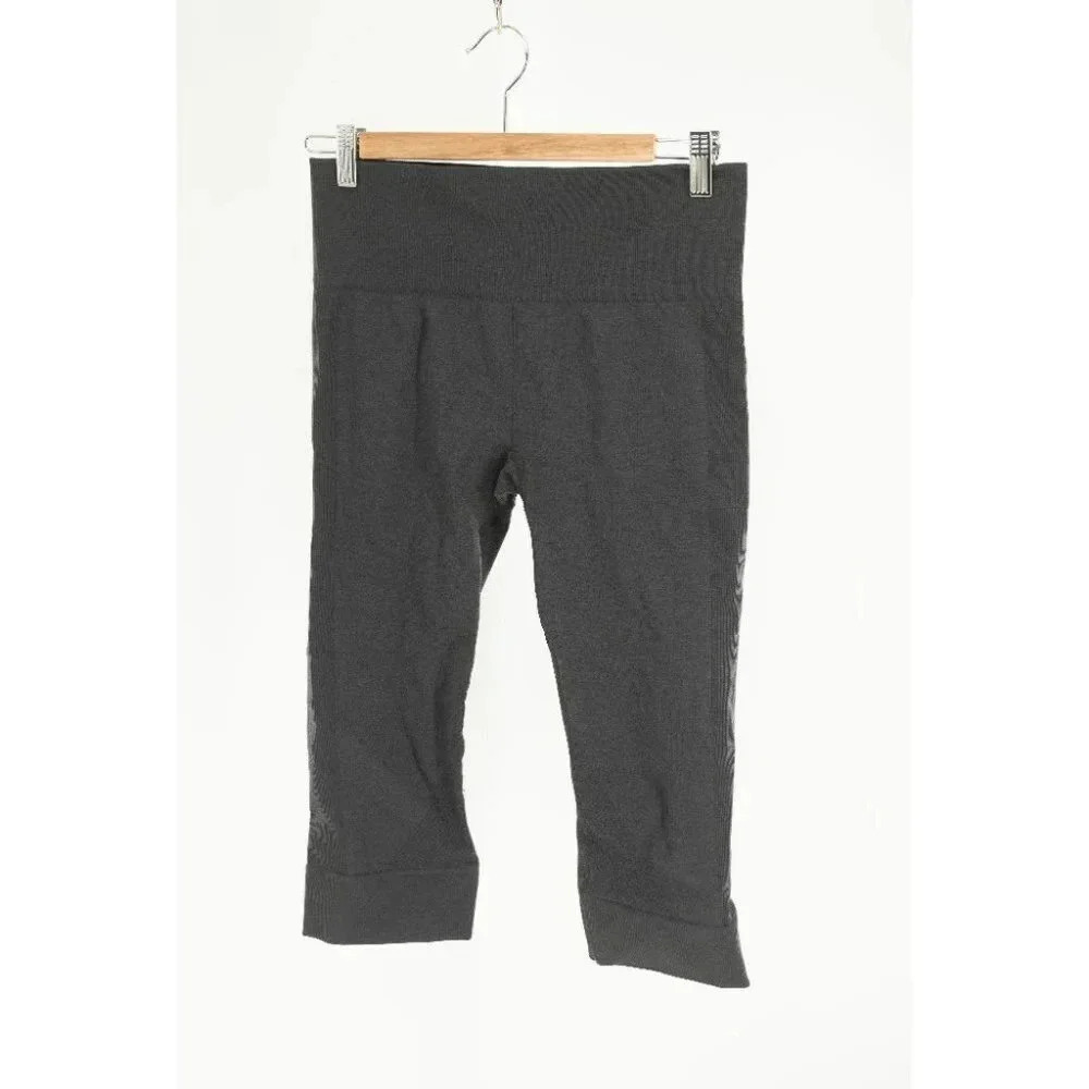 Lululemon Seamlessly Street Crop (First Release) Heathered Black/ Charcoal | 8 - Picture 2 of 5